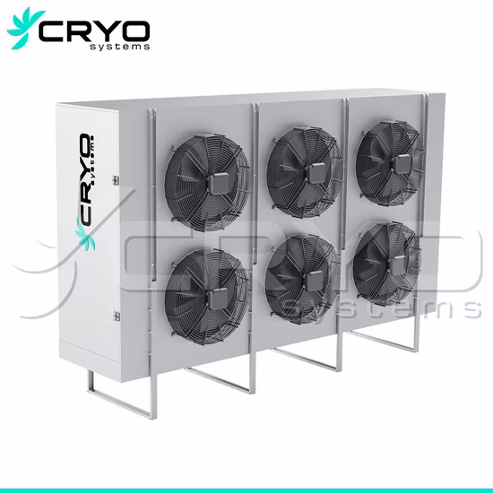 Evaporatore verticale per aeroevaporatori abbattitori Evaporatore per celle frigorifere Aeroevaporatore industriale