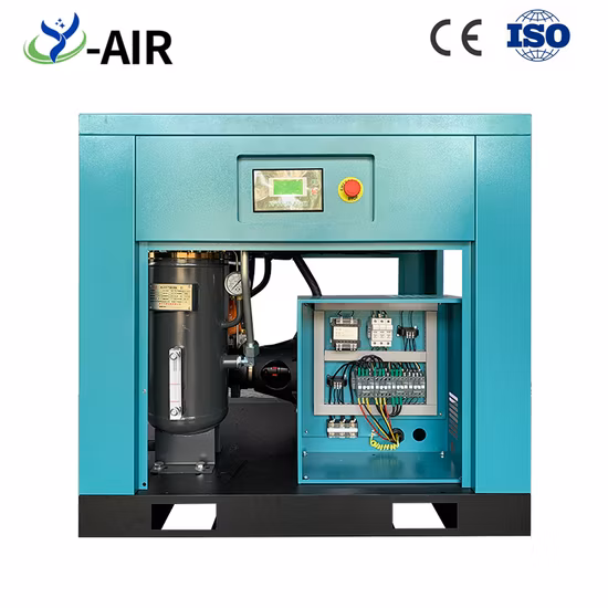 Compressore d'aria per auto a vite con motore verticale PM di alimentazione CA di fabbrica con prezzo economico